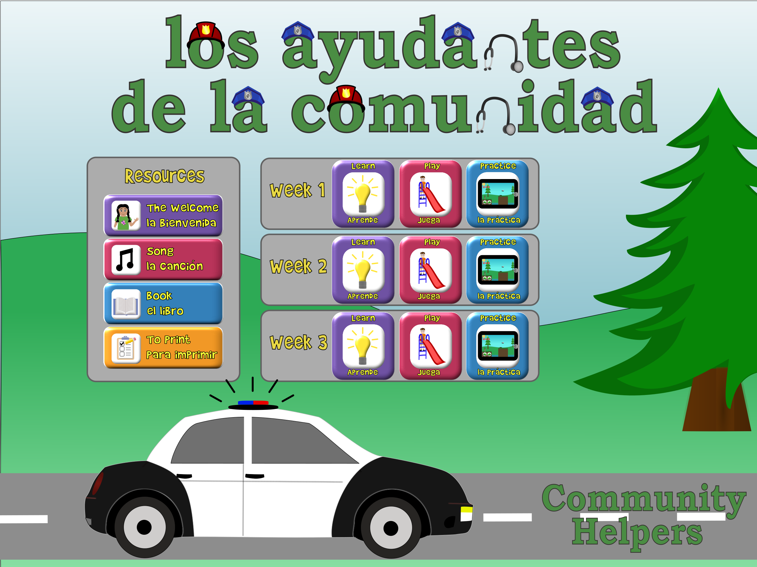 Community Helpers Title Screen