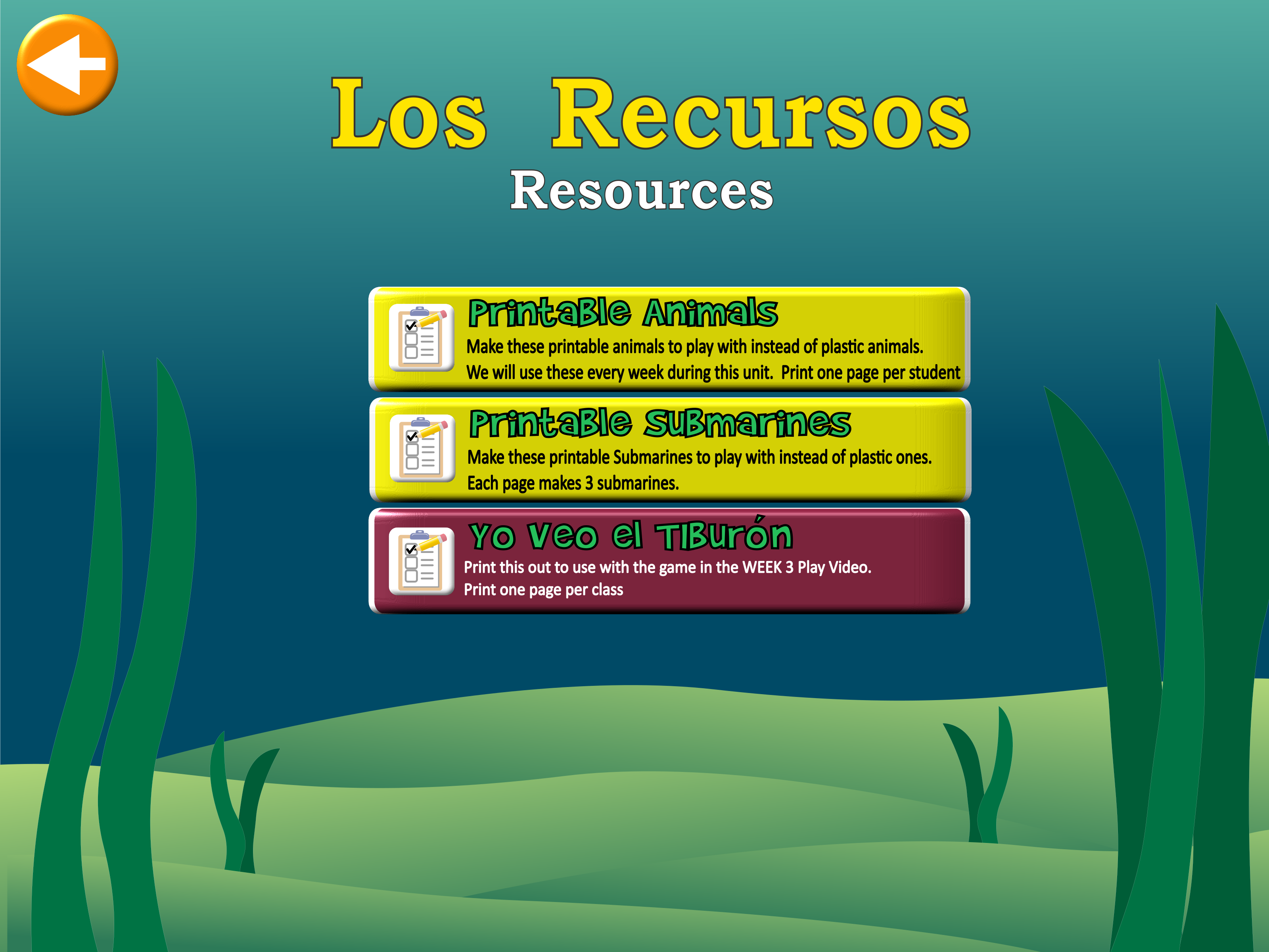 Under the Sea Resources